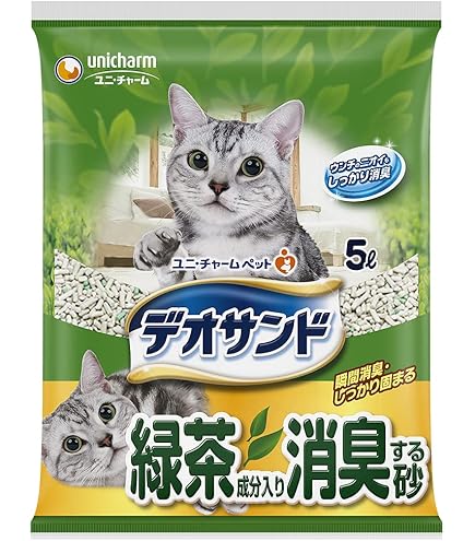 Amazon | デオサンド ギュッと固まる紙砂 5L 猫砂 | デオサンド | 猫砂
